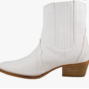 Western fashion Boots Pointed Toe Elastic Slip-on Stacked Heel Ankle Booties